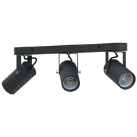 Deckenleuchte Spot Tuba Reflektor Halogen Leuchte 3x GU10 Moving Black Simon Masterled