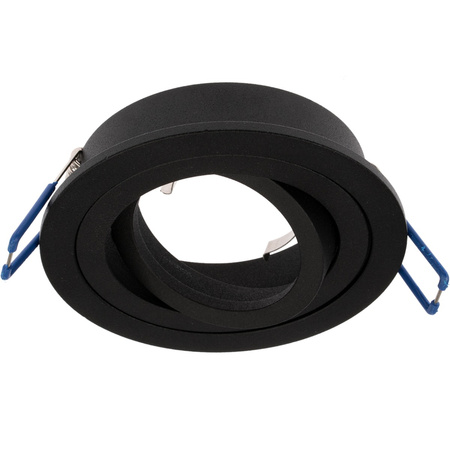 HALOGEN Einbaustrahler Tuba Spot, beweglich GU10 Rund Schwarz 20mm MIDI + LED GU10 6W 3000K LUMILED