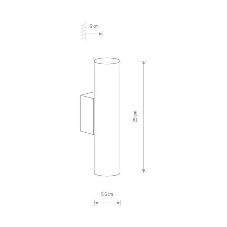 EYE WALL 8073 Nowodvorski Wandleuchte Weiß 2xGU10Wandleuchte Modern
