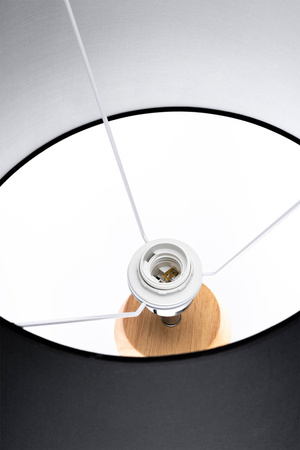 Stehlampe Tischlampe E27, Tripod mit Schirm Schwarz Höhenverstellbar CLARA LUMILED