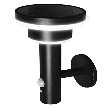 Solar-Gartenwandleuchte LED-Fassadenleuchte 6W Schwarz ENDURA STYLE LEDVANCE