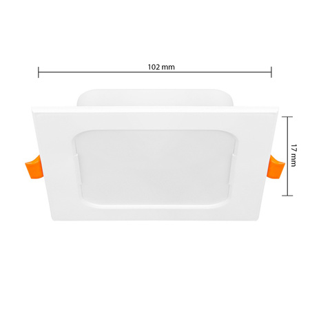 LED-Panel-Deckenleuchte 6W 480lm 4000K Neutral Einbauleuchte Quadratisch Weiß Proma Masterled