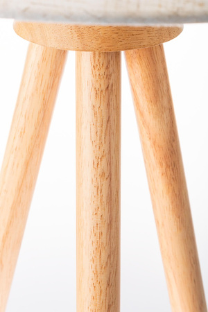 Stehlampe Tischlampe E27, Tripod mit Schirm Beige Höhenverstellbar CLARA LUMILED