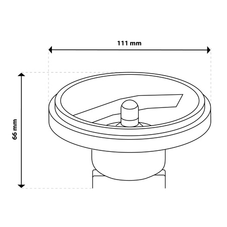 LED Lampen G53 AR111 10W = 75W 1055lm 3000K Warm 24° 12V AC/DC Silber LUMILED