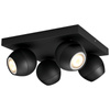 LED Spot Buckram Deckenleuchte Schwarz 4x 5W CCT PHILIPS HUE Bluetooth + Dimmschalter