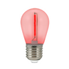 LED Lampen E27 FILAMENT 0,3W Rot für PARTY GOLDLUX Girlande (Polux) SET MIT 2 STÜCK.