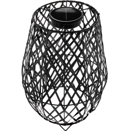 LED Solarlampe Outdoor Garten Standlaterne 3000K IP44 35cm Dämmerungssensor