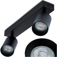 Deckenleuchte mit 2x GU10-Sockeln, Einbaustrahler HALOGEN schräg TABULA SPOT LUMILED