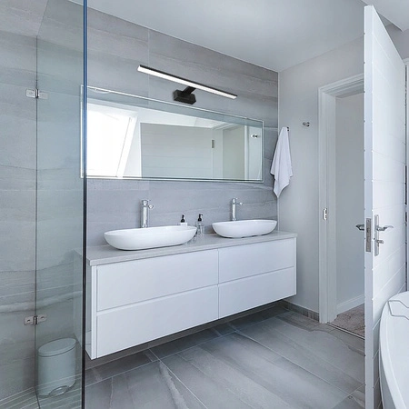 BESTA LED-BADEZIMMER-WANDLAMPE 8W 4000K 40CM IP44 SCHWARZ