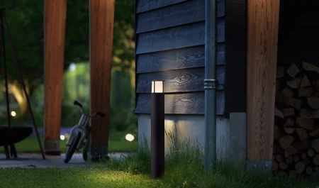 LED-Gartenleuchte für den Außenbereich STOCK myGarden 6W 2700K IP44 Mast 77cm Anthrazit PHILIPS