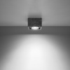 Anbauleuchte QUATRO 1 GU10 ES111 Spot Square Grau SOLLUX
