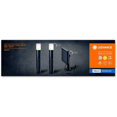 Intelligente Solar-Gartenlampe Reflektor RGB+W IP44 SMART+ BLUETOOTH LEDVANCE