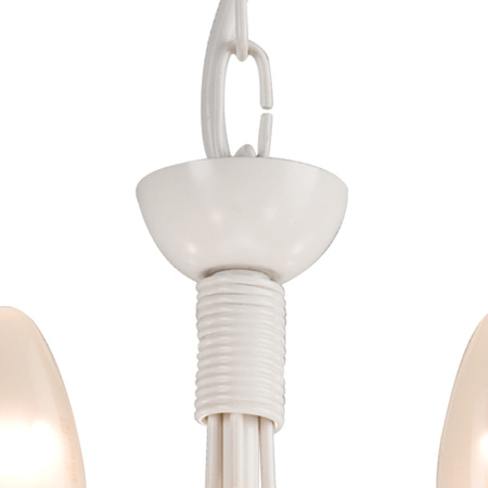 DONATO 10xE14 Kronleuchter Decke Pendelleuchte Weiß Klassisch LM-10.29 Lamkur