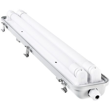 Hermetische Feuchtraumleuchte LED 2x T8, G13 Leuchte IP65 60cm HERSO LUMILED