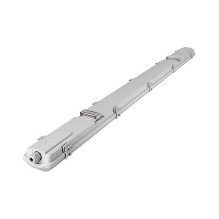 Schlagwettergeschützte Leuchte 120cm 2xT8 G13 IP65 + LED-Leuchtstoffröhren 18W 6500K Cold Masterled