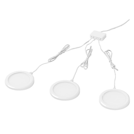 3x Unterbauleuchte Smart Luminaire 6.5W 210lm CCT 83mm Dimmbar Weiß SMART+ WiFi Unterbauleuchte Rund Ledvance