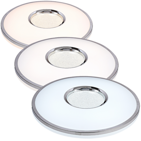 LED Deckenleuchte Leon 36W 2160lm 49cm GOLDLUX (Polux) + Fernbedienung