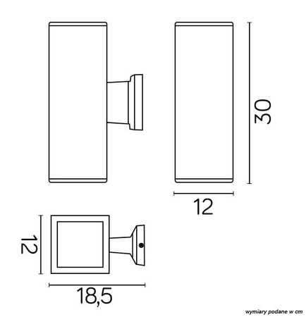 Außengarten-Fassadenlampe LED-WANDLAMPE Adela 8001 AL E27 Su-Ma
