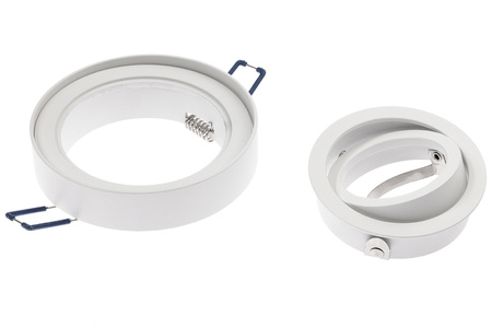 HALOGEN Einbaustrahler Tuba Spot, beweglich GU10 Rund Weiß 20mm MIDI + LED GU10 6W 3000K LUMILED