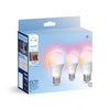 3x LED-Glühbirne E27 A60 8W = 60W 806lm 2200-6500K CCT + RGB SMART Smart Bluetooth ZigBee Weiß und Farbe Ambiance + Bridge Bridge Philips HUE Starter Kit