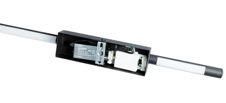 LED-Wandleuchte LUNA BLACK Metall 90cm moderner Stil IP54