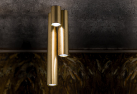 Aufbauleuchte EYE 8912 Nowodvorski Messing GU10 Halogen Spot Tube Steel Modern