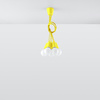 DIEGO LED-Pendelleuchte 5xE27 Überhang Gelb SOLLUX