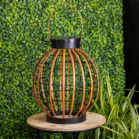 LED-Solarlampe für den Außenbereich Garten stehend Hängelaterne 3000K IP44 30,5 cm Dämmerungssensor