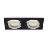 Flush-mounted GU10 Halogen-Einbaustrahler Schwarz Double Kobi
