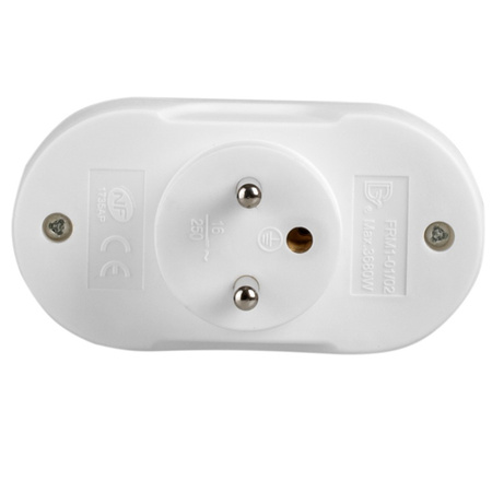 Elektrischer Netzverteiler Double 2x 2P+0 Dieb 2 Steckdosen mit Erde VAYOX