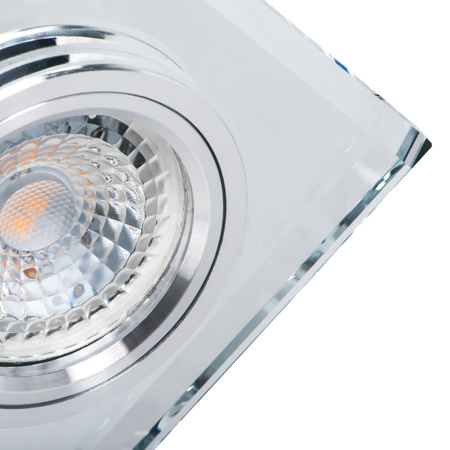 MORTA GU5.3 12AC/DC Deckeneinbauleuchte Quadratisch Transparent KANLUX