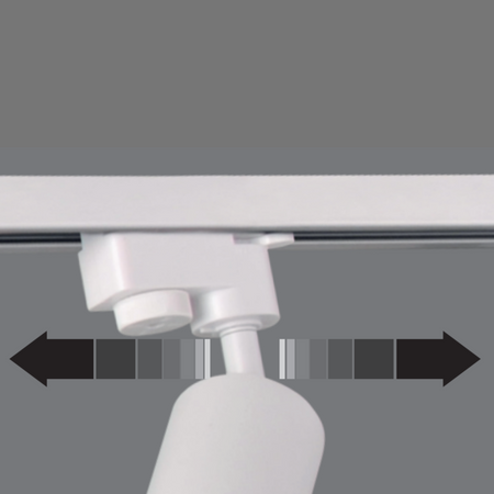 Stromschienen-Kit 1-Phasen-Schiene + 6x GU10 Reflektor Weiß PARIS Sanico Goldlux