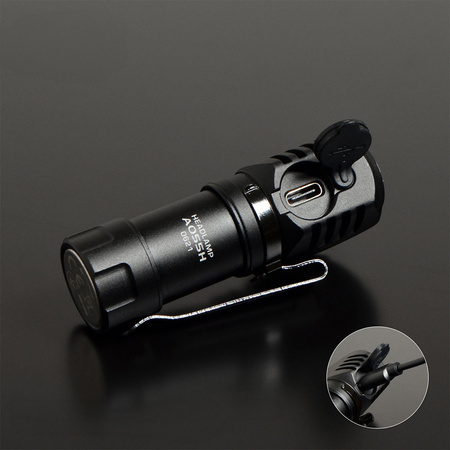 Wiederaufladbare wasserdichte LED-Kopftaschenlampe 10W 600lm 5700K A055H VIDEX