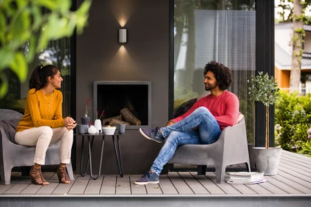 Gartenleuchte LED Wandleuchte BUXUS myGarden 2x4,5W 2700K IP44 Oben-Unten Silber PHILIPS