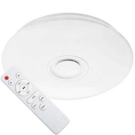 LED PLAIN 50cm runde Deckenleuchte RGBW 3000K-6500K + Fernbedienung BLUETOOTH-LAUTSPRECHER