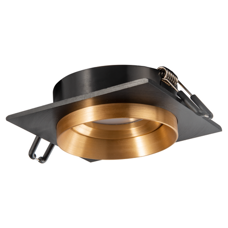 Spot MR16 Schwarz Gold 12V LIKA Sanico Goldlux Unterputzmontage