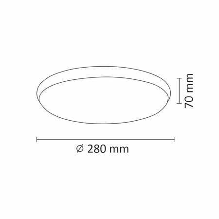 ORBIT 30 Deckenleuchte LED Deckenleuchte 15W GOLDLUX (ehemals Polux) NICKEL 1600lm 4000K