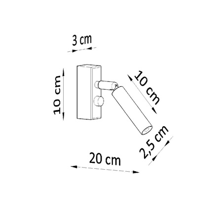 LED EYETECH G9Wandleuchte Moving white SOLLUX