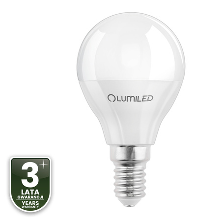 6x LED Lampen E14, Glühbirne P45 Kugeln 5W = 40W 470lm 180° 3000K warm LUMILED