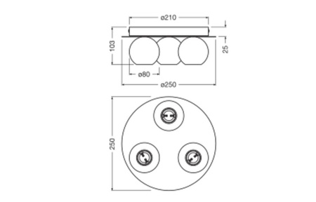 Dekorative E27-Deckenleuchte mit mehrfarbigem Dekor Ledvance Deckenleuchte