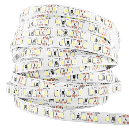 LED-Strip, LED-Streifen 12V 48W 600LED 2835 8mm 5m kalt LUMILED