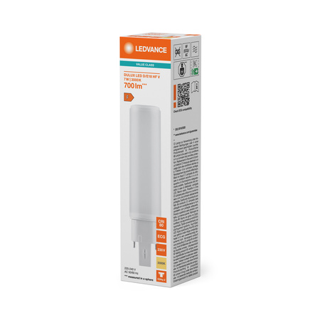 LED Lampen DULUX G24q-2 7W = 18W 700lm 3000K Warmweiß LEDVANCE