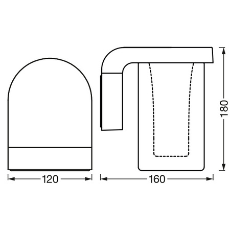 LED Fassadenwandleuchte INTELLIGENT 10W 420lm warme Lichtfarbe + RGB SMART + WiFi CASCADE LEDVANCE