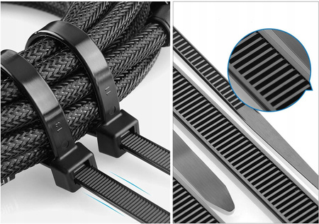 Starker Kabelbinder 2,5x100mm schwarz 100 Stück ECOLIGHT