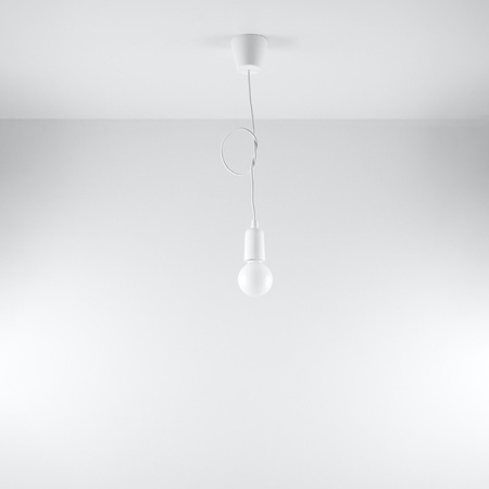 LED-Pendelleuchte DIEGO E27 Überhang Weiß SOLLUX