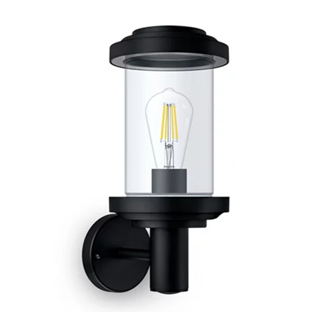 LISTRA E27 IP44 Nach unten gerichtete Laterne Schwarz PHILIPS LED Gartenlampe