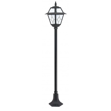 Outdoor-Gartenlampenmast LATERNE E27 Buntglas K 5002/1 N 160 cm schwarz Su-Ma