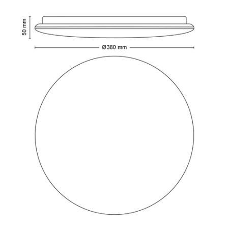 MOIRE LED-Deckenleuchte für Aufbaumontage 20W 2700K 38cm weiß rund PHILIPS