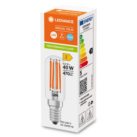 LED Lampen T25 E14 4.2W = 40W 470lm 2700K Warmweiß FILAMENT LEDVANCE