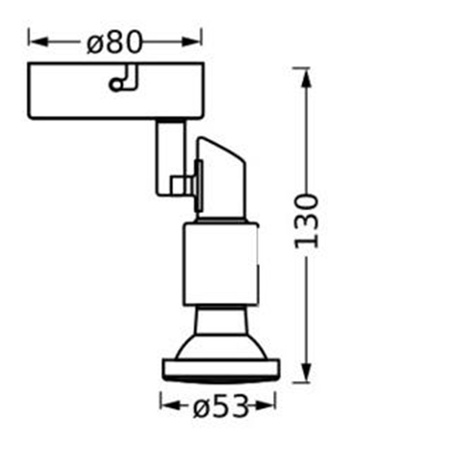 LED Decke Wandlampe Wand montiert Aufputz 3.4W 230lm 3000K Warm Dimmbar Schwarz LED Spot Ledvance